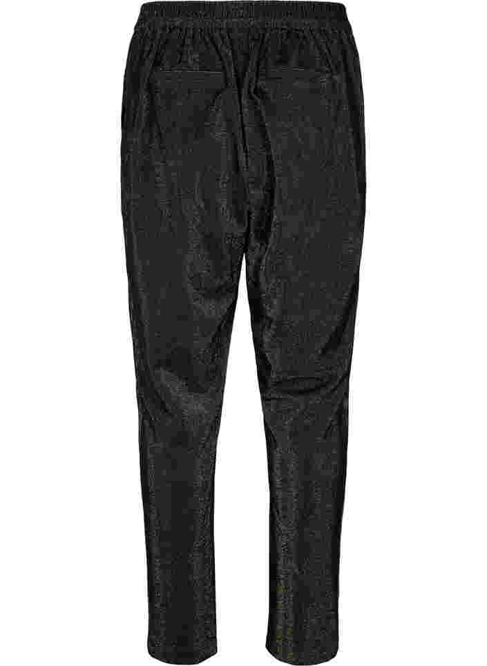 Maddison bukser med glimmer, Black w. Lurex, Packshot image number 1