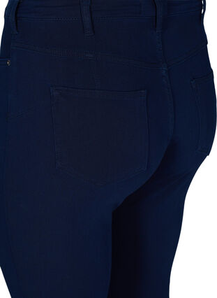 Højtaljede Amy jeans med 4-way stretch, Dark blue, Packshot image number 3