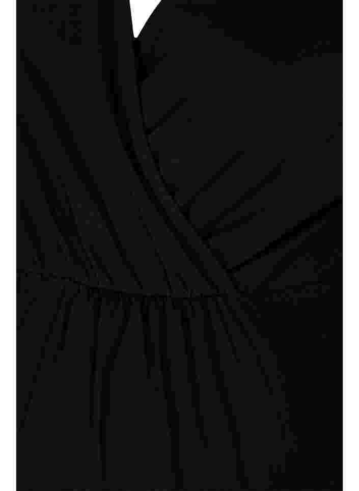 Graviditetskjole i bomuld, Black, Packshot image number 2