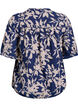 Bluse med print og 1/2 &aelig;rmer, Bl&aring;, Packshot image number 1