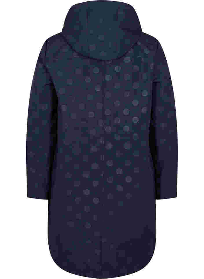 Softshell jakke med aftagelig hætte, Navy, Packshot image number 1