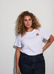 T-shirt i &oslash;kologisk bomuld med bamsemotiv, Hvid, Model image number 3