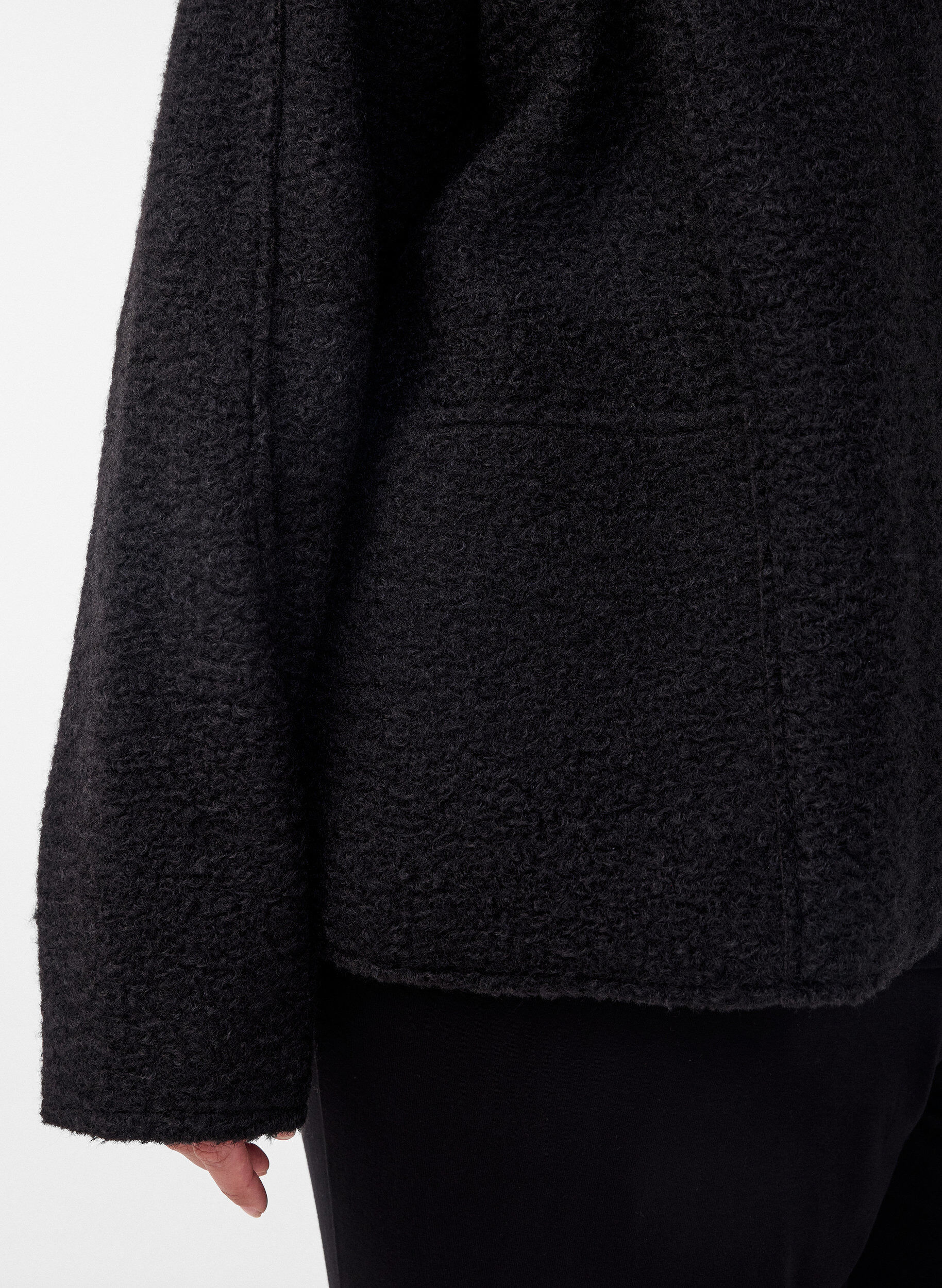ZizziL&oslash;s cardigan med lommer, Sort, Model image number 3