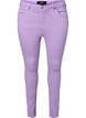 Højtaljede Amy jeans med super slim fit, Lavender, Packshot image number 0