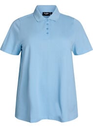 Poloshirt med korte &aelig;rmer, Bl&aring;