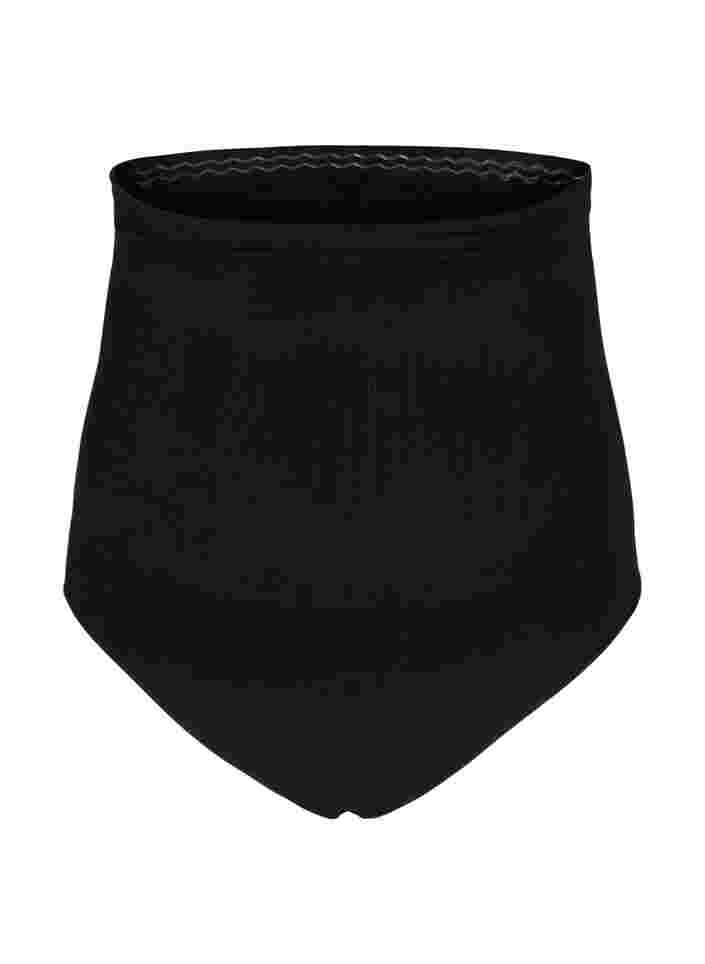 Højtaljet shapewear trusse, Black, Packshot image number 0