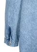 Løstsiddende denimjakke med knapper, Light blue denim, Packshot image number 4