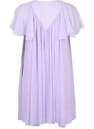 Løs kjole med korte ærmer, Purple Heather, Packshot image number 1