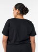 T-shirt med motiv, Sort, Model image number 2