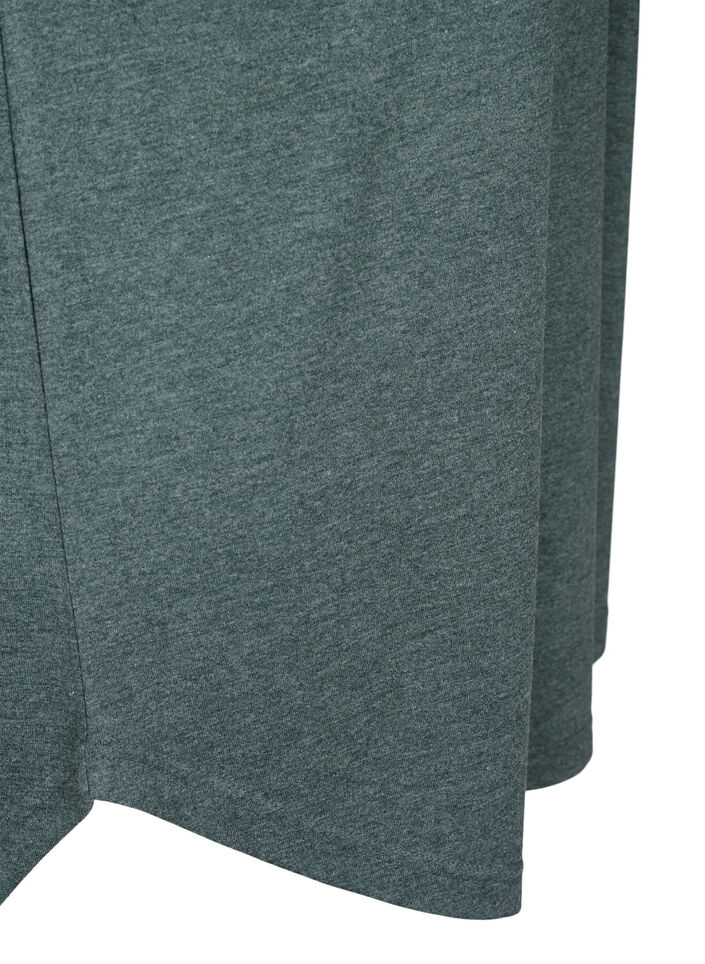 Kort&aelig;rmet natkjole med tekstprint, , Packshot image number 3