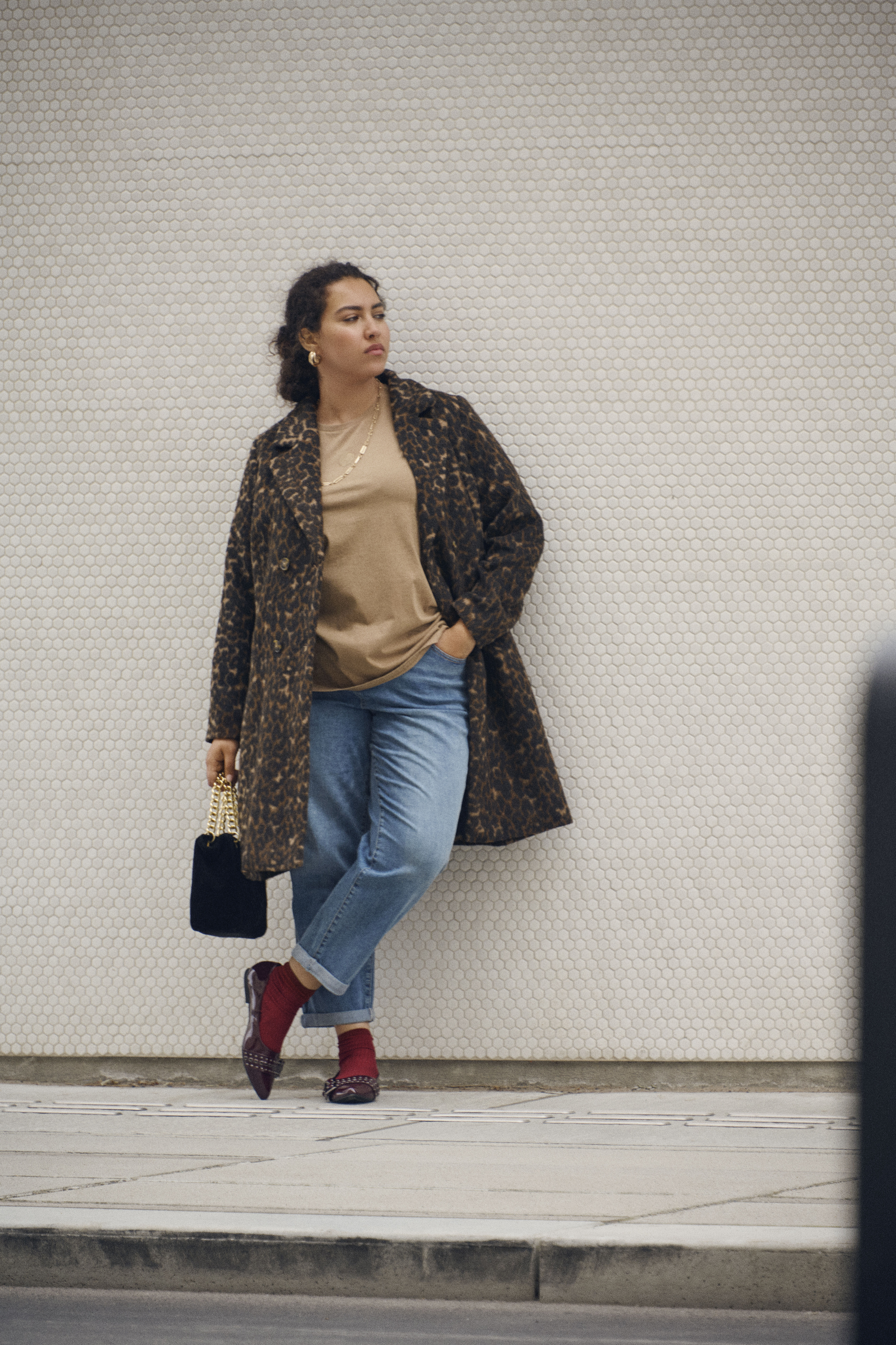 Zizzi Leopard frakke, , Model