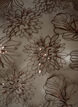 Meshbluse med blomster og pailletter, Brun, Packshot image number 2