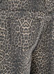 Leopardm&oslash;nstrede bermudashorts i denim, Brun, Packshot image number 3