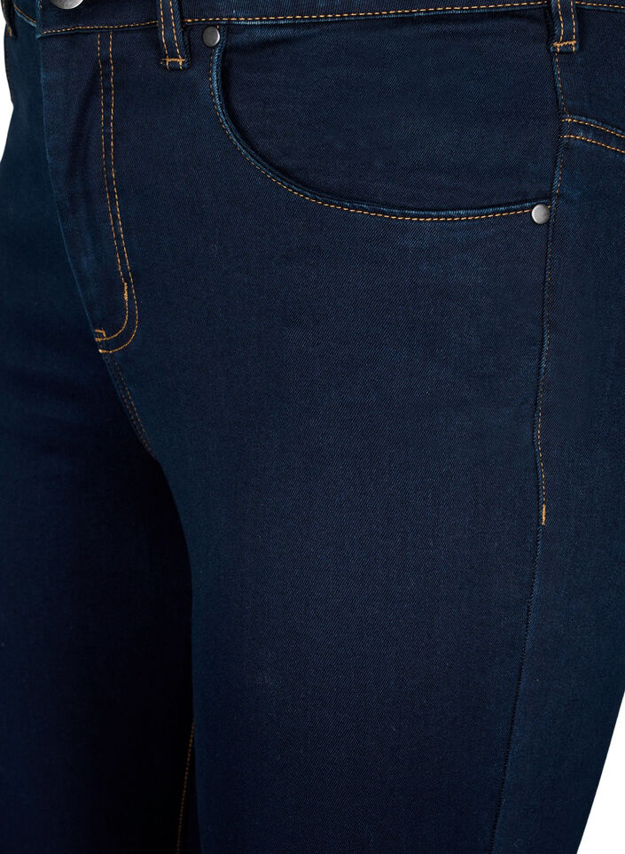 Super slim Amy jeans med h&oslash;j talje, Unwashed, Packshot image number 2
