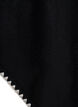 Finstrikket poncho, Sort, Packshot image number 3
