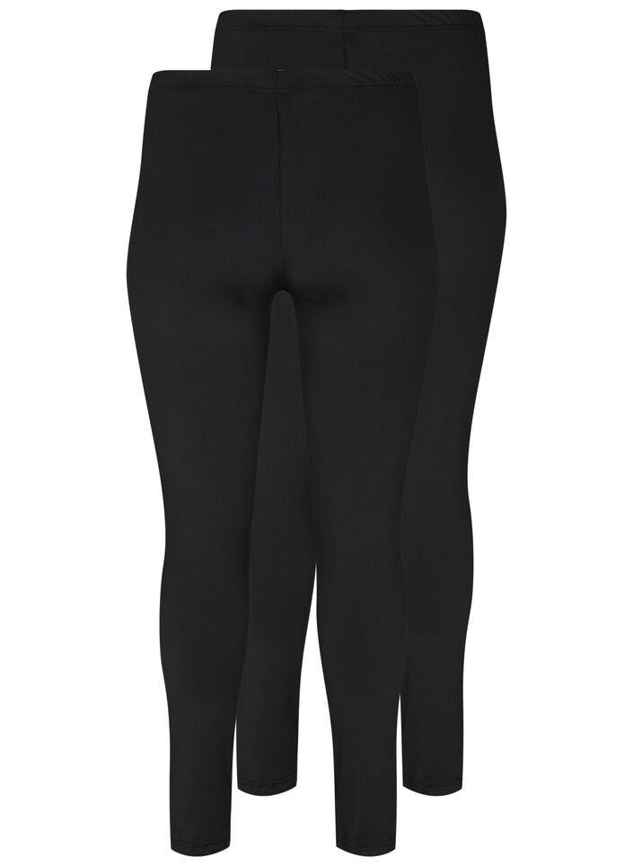 2-pak basis leggings , Sort, Packshot image number 1