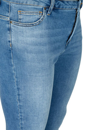 Ekstra slim Nille jeans med høj talje, Light blue denim, Packshot image number 2