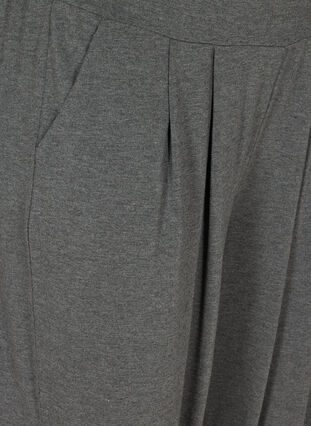 Løse trænings knickers med lommer, Dark Grey Melange, Packshot image number 2