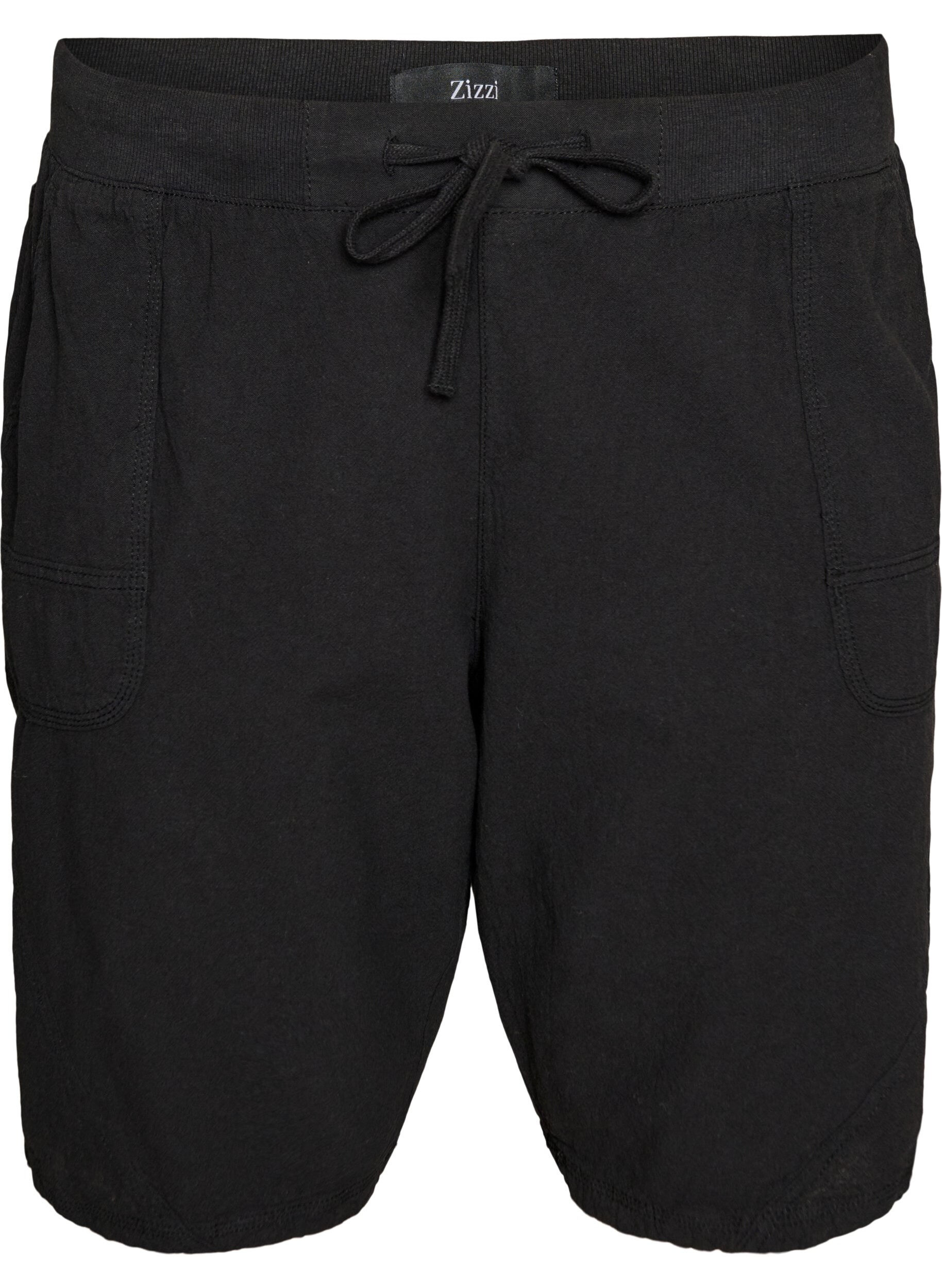 L&oslash;se shorts i bomuld med lommer