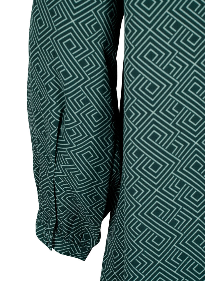 V-hals kjole med print, Scarab Graphic AOP, Packshot image number 3