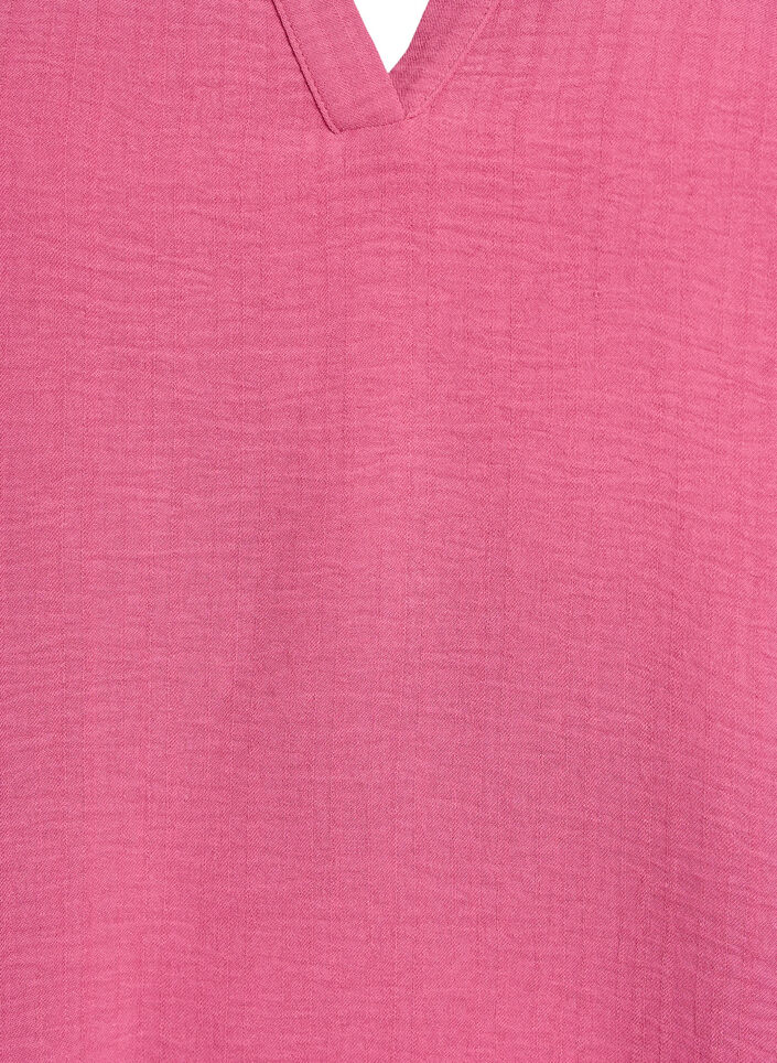 Løs bluse med korte ærmer, Rød, Packshot image number 2