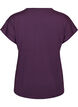 Ensfarvet tr&aelig;nings t-shirt, Lilla, Packshot image number 1