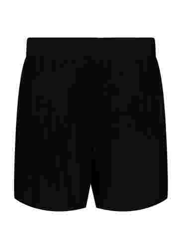 Løstsiddende shorts i viskose, Black, Packshot image number 1