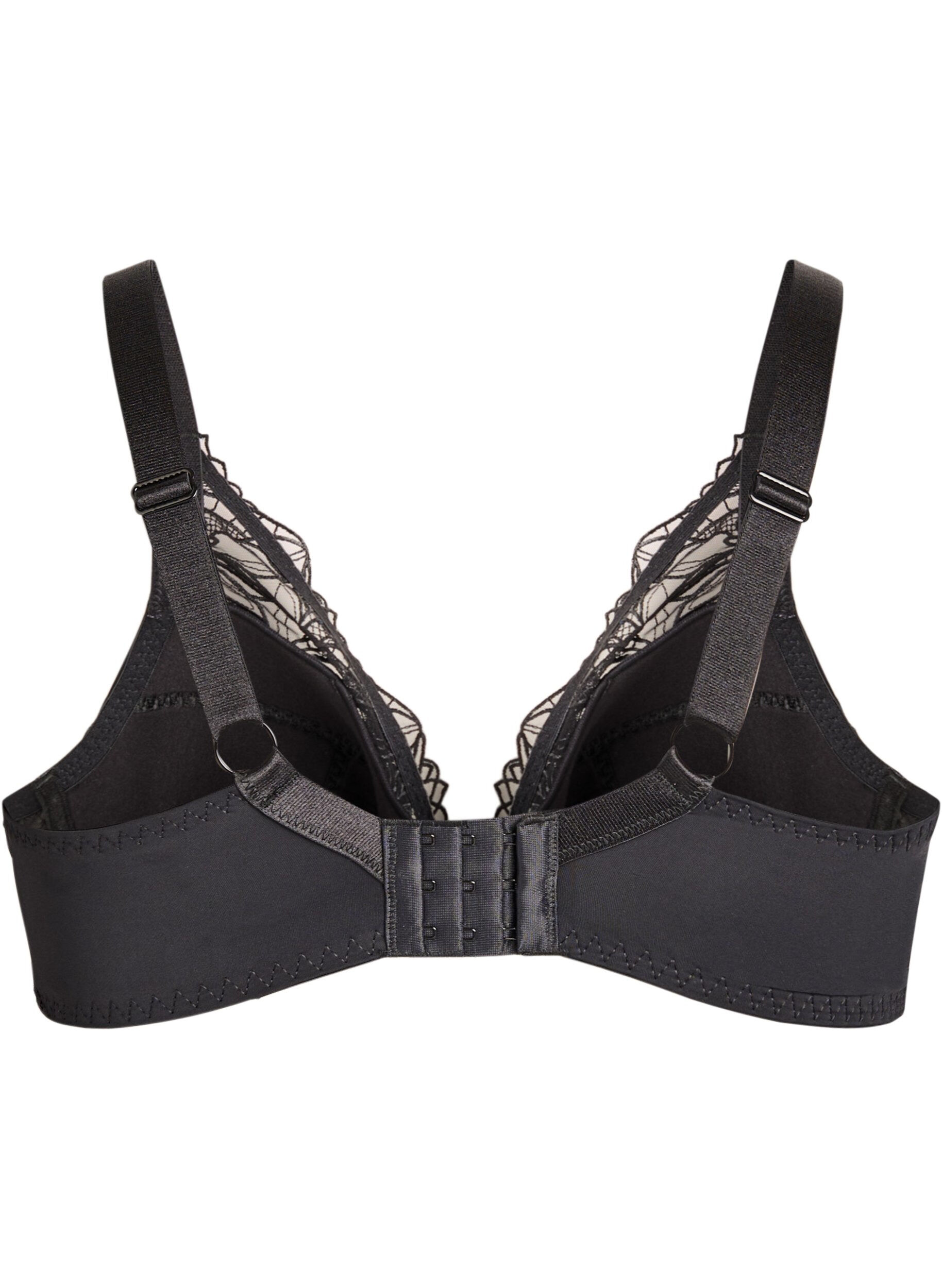 ZizziVatteret blonde bh med b&oslash;jle, Sort, Packshot image number 1