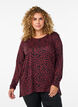 Leo bluse med lange &aelig;rmer, M&oslash;rk Bordeaux, Model image number 0