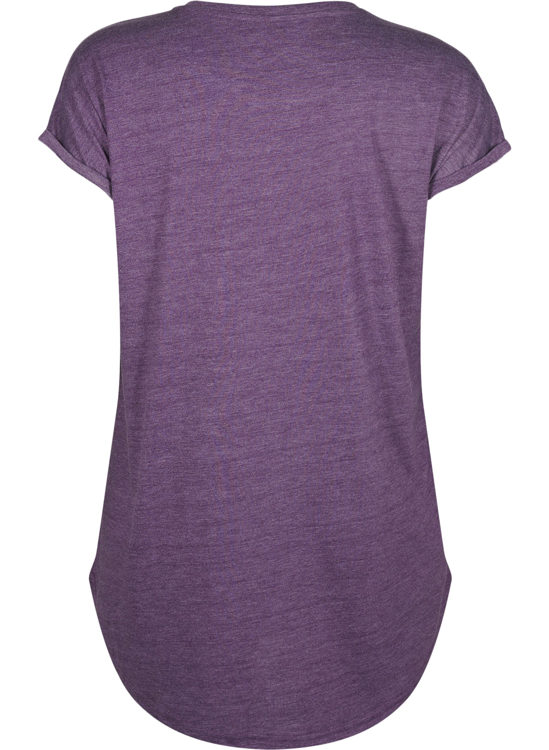 Zizzi Kort&aelig;rmet natkjole med tekstprint, , Packshot image number 1