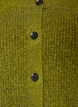 Ribstrikket cardigan med knapper, Gr&oslash;n, Packshot image number 2