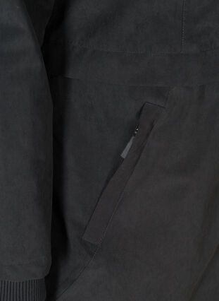 Vandtæt vinterjakke med aftagelig hætte, Grey as sample, Packshot image number 3