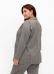 Ternet blazer med knaplukning, Beige Brown Check, Model image number 1
