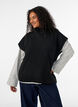 Strikvest med rullekrave, Sort, Model image number 0