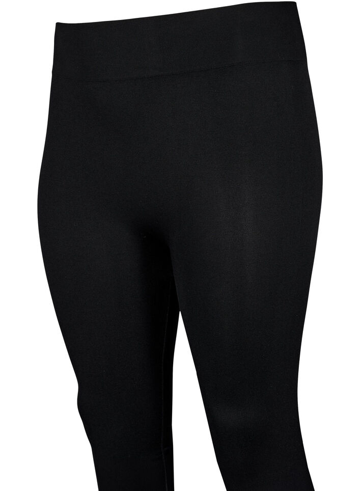 Seamless basis leggings, Sort, Packshot image number 3