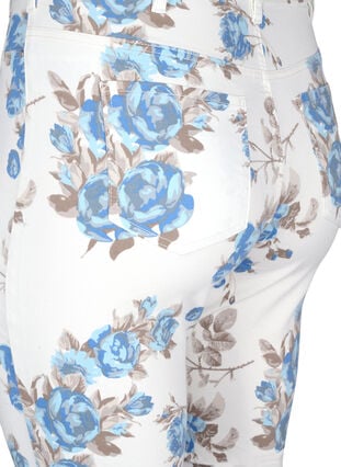 Super slim Amy jeans med blomsterprint, White B.AOP, Packshot image number 3