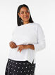 Basis t-shirt med lange &aelig;rmer, Hvid, Model image number 0