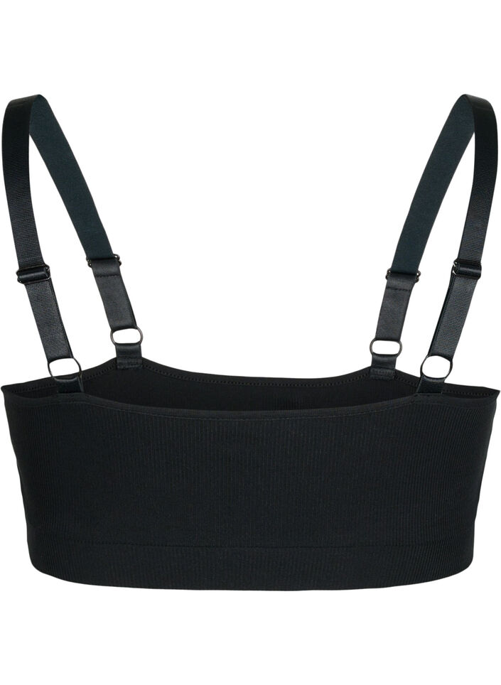 Amme bh i rib kvalitet, Black, Packshot image number 1