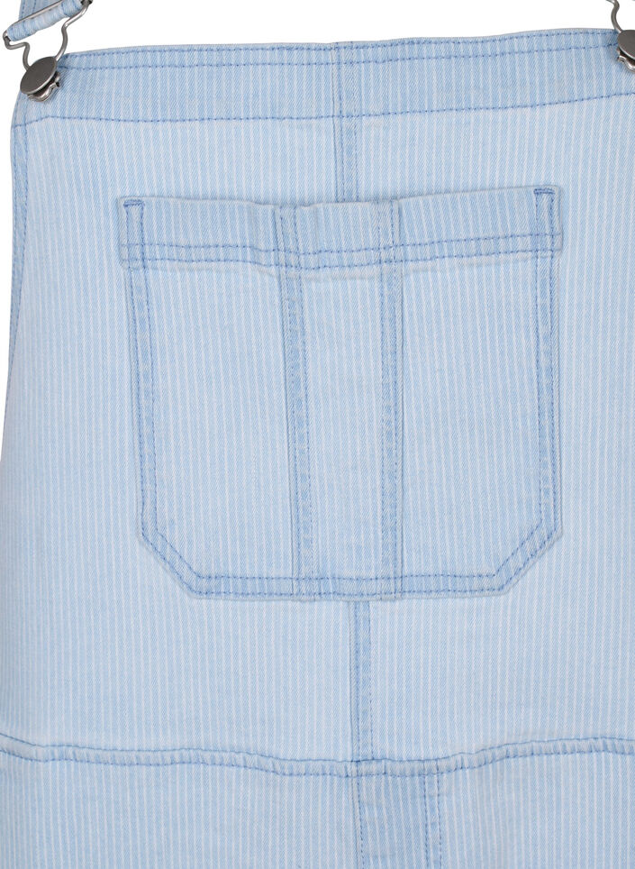Stribede denim overalls, Bl&aring;, Packshot image number 2