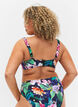 Bikini bh med drapering og string , Flower Print, Model image number 1