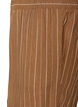 Bukser i h&oslash;r og viskose med vide ben, Brun, Packshot image number 2