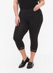 2-pak 3/4 leggings med blondekant, Black / Black, Model image number 2
