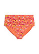 H&oslash;jtaljet bikinitrusse med m&oslash;nster, Orange, Packshot image number 0