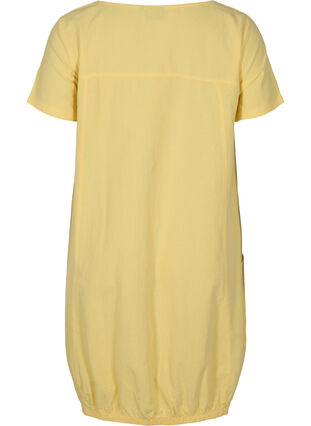 Kortærmet kjole i bomuld, Goldfinch, Packshot image number 1
