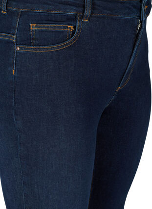 Ellen bootcut jeans med høj talje, Dark blue denim, Packshot image number 2