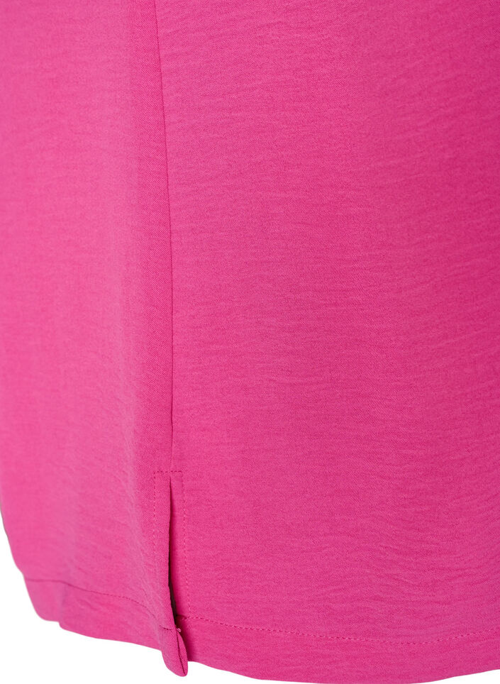 &AElig;rmel&oslash;s top med rynkedetaljer, Lyser&oslash;d, Packshot image number 3