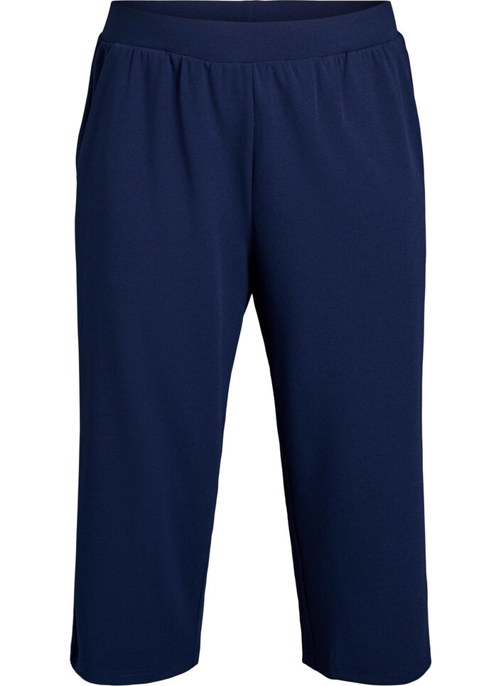 FLASH - Løse knickers med høj talje, Blå, Packshot image number 0