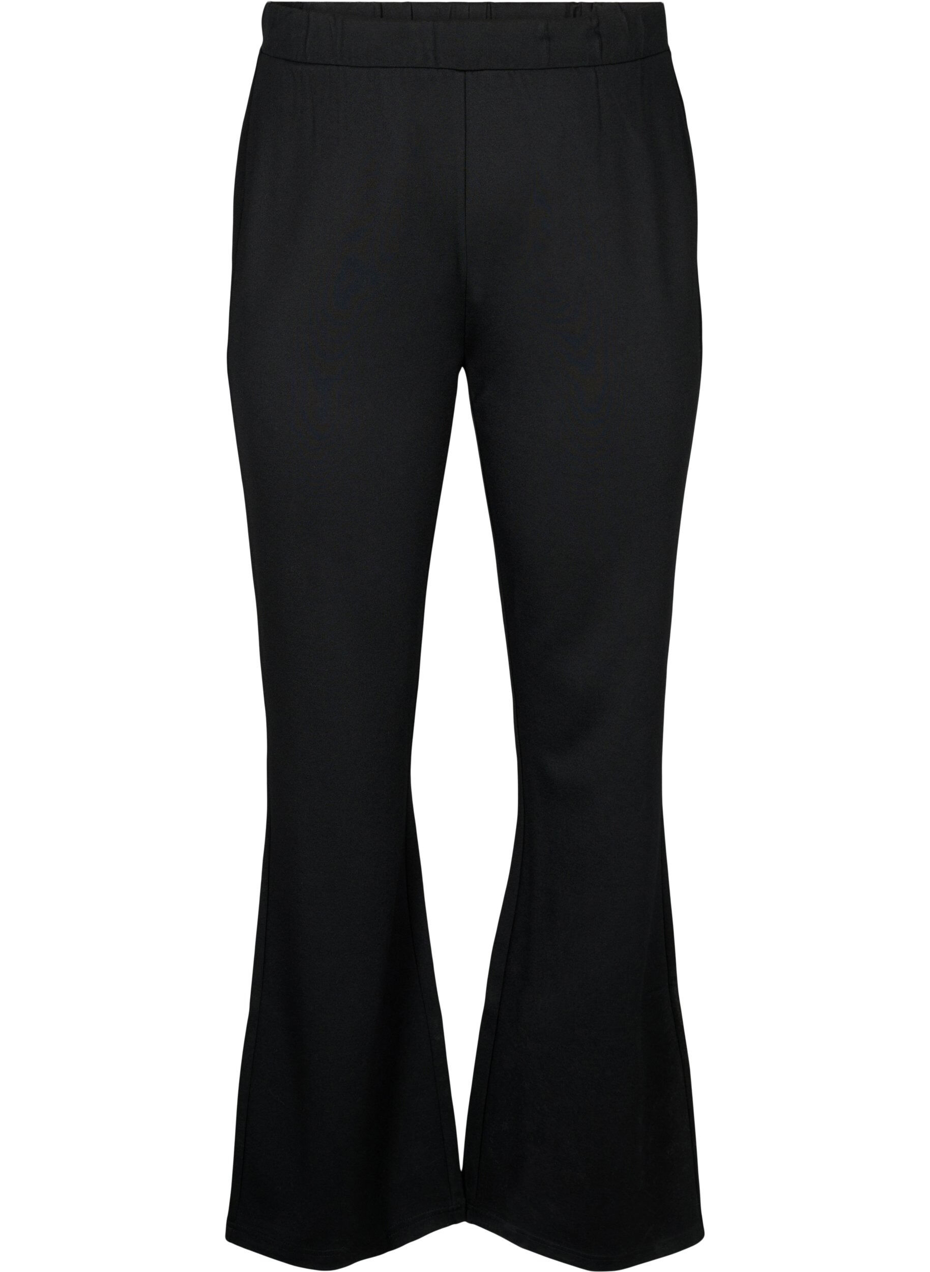 Bootcut bukser i viskosemix
