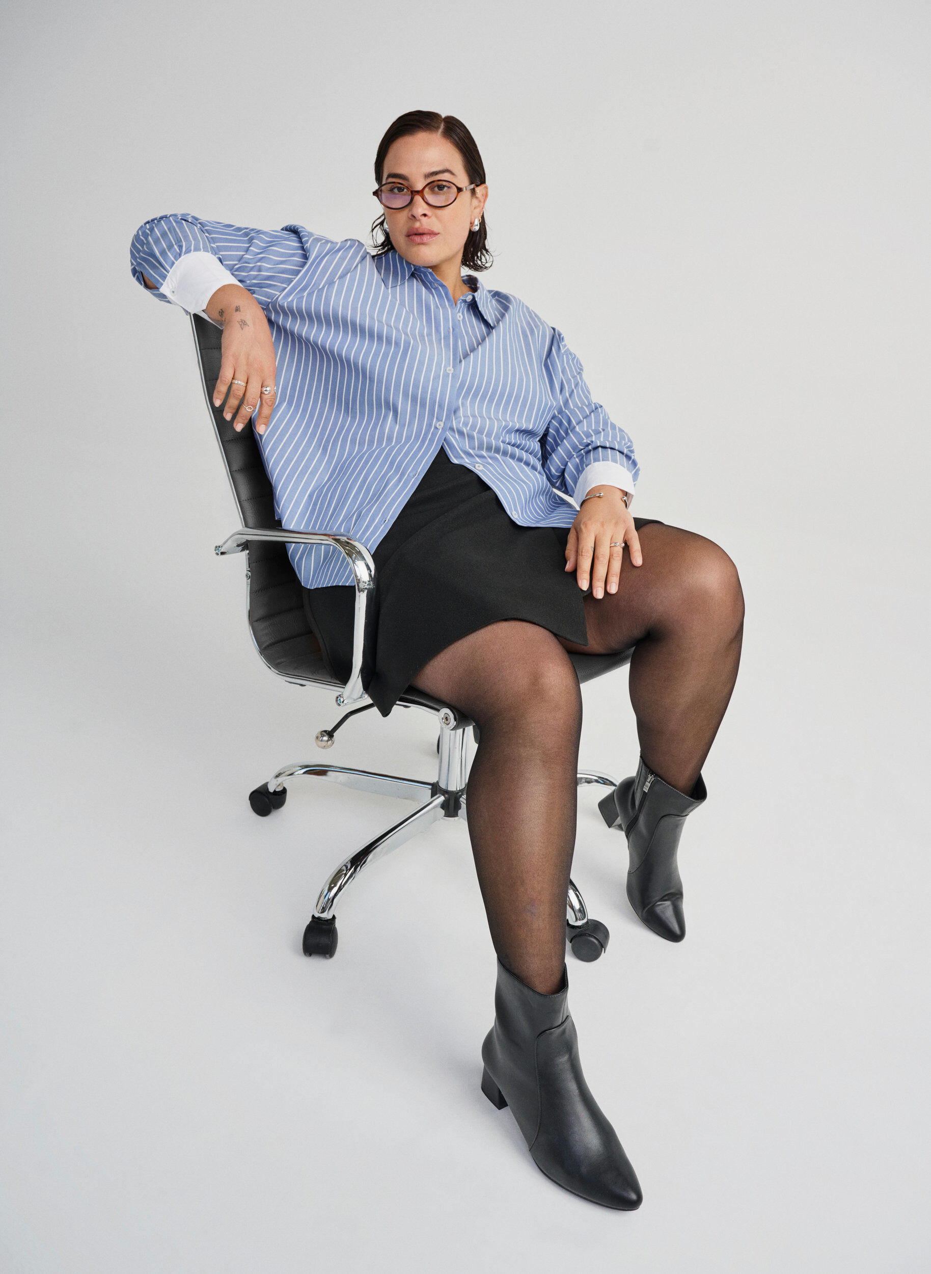 Wide fit - Ankelst&oslash;vle med blokh&aelig;l