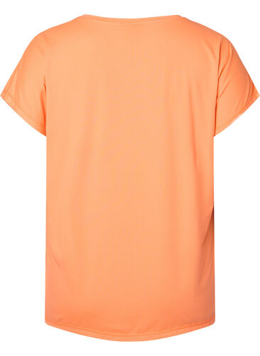 Kortærmet trænings t-shirt, Neon Orange, Packshot image number 1